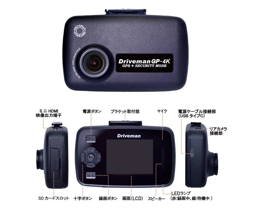 GP-4K ドライブレコーダー - アサヒリサーチ株式会社